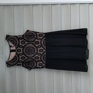 Heartsoul Black Dress, with Beautiful Embroidery